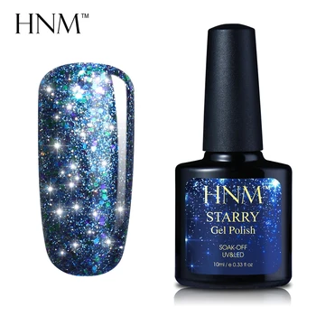 

HNM Starry Bling UV Gel Nail Polish Semi Permanent Soak Off Gel Polish Stamping Hybrid Lacquer Vernis Enamel Nail Gellack