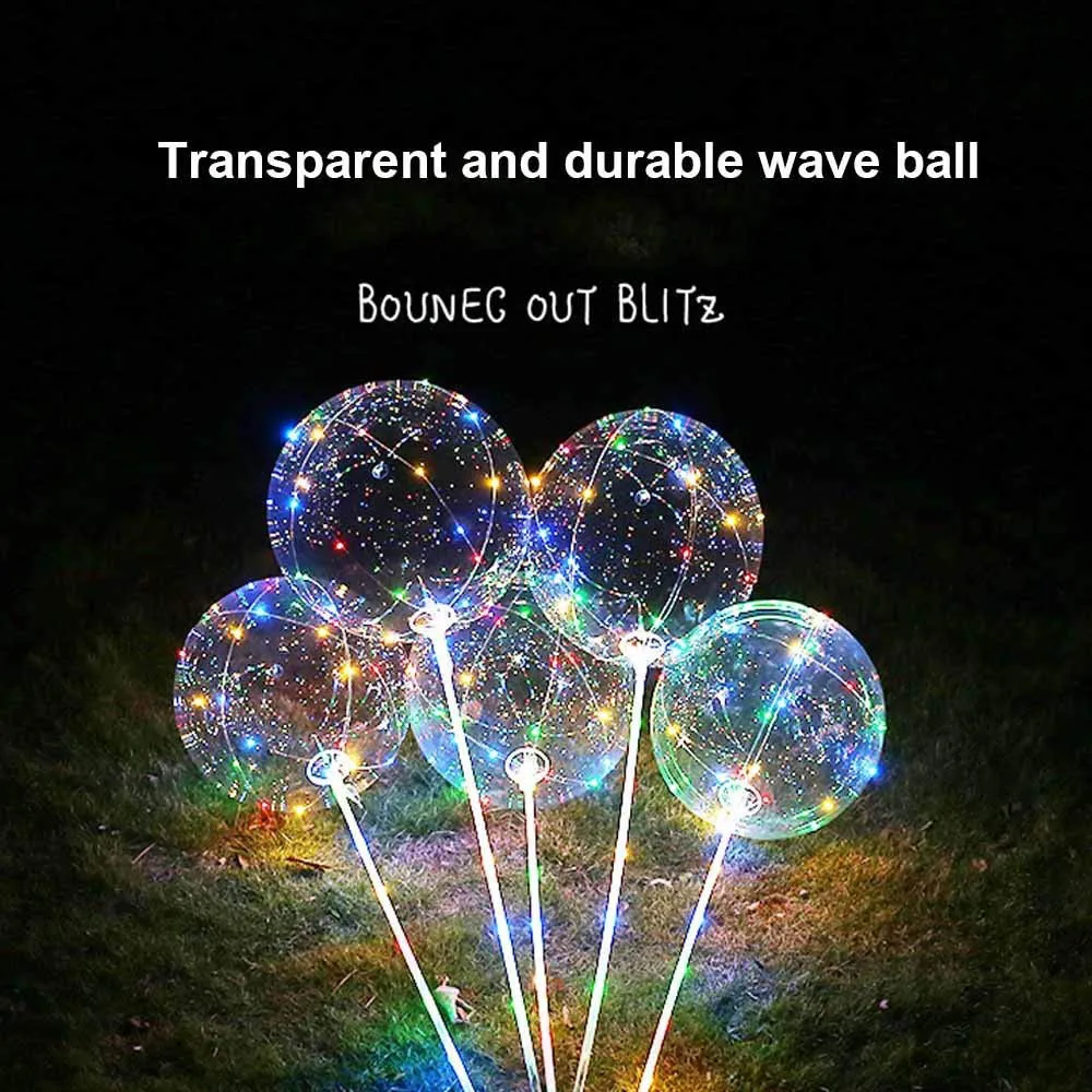 Светодиодный светящийся воздушный шар современный просвечивающий многоразовый светящийся светодиодный шар прозрачный Круглый Декоративные пузырьки вечерние свадебные K727