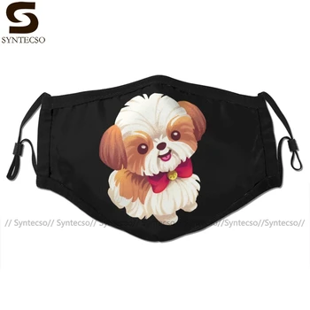 

Shih Tzu Dog Mouth Face Mask Shih Tzu Love Facial Mask Fashion Funny with 2 Filters for Adult
