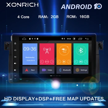 

1 Din Android 10 GPS Car Multimedia Player For BMW E46 M3 318/320/325/330/335 Rover 75 Coupe Navigation head unit DVD Stereo 2G