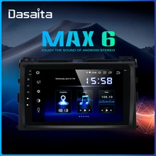 Dasaita Android 9,0 DSP 1din автомобиль радио для Toyota Prado 120 2004 2005 2006 2007 2008 2009 " ips экрана навигация gps 4 Гб Оперативная память