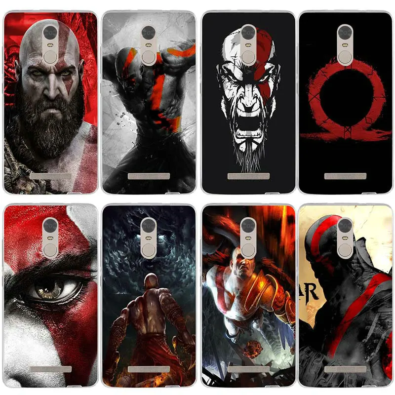 God Of War Kratos Мягкий ТПУ мобильный телефон Аксессуары для Xiaomi Redmi Mi Note 3S 4X 4A 6 5 5S 5A 8 A1 Pro