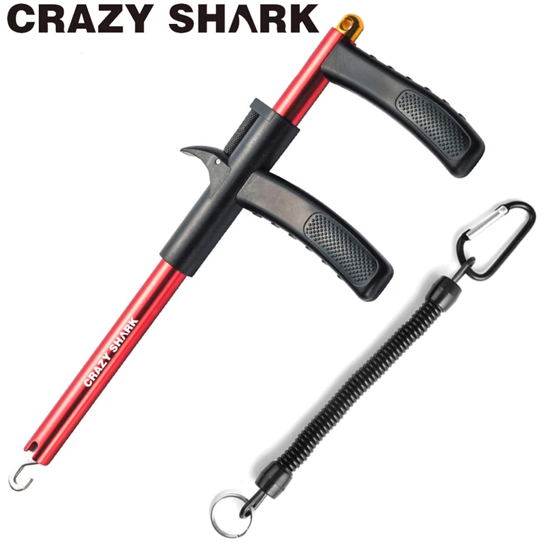 Алюминиевый крючок Crazy Shark для удаления рыболовных крючков, экстрактор, легкий крюк, съемник, переносные Товары для рыбалки 24,5 см
