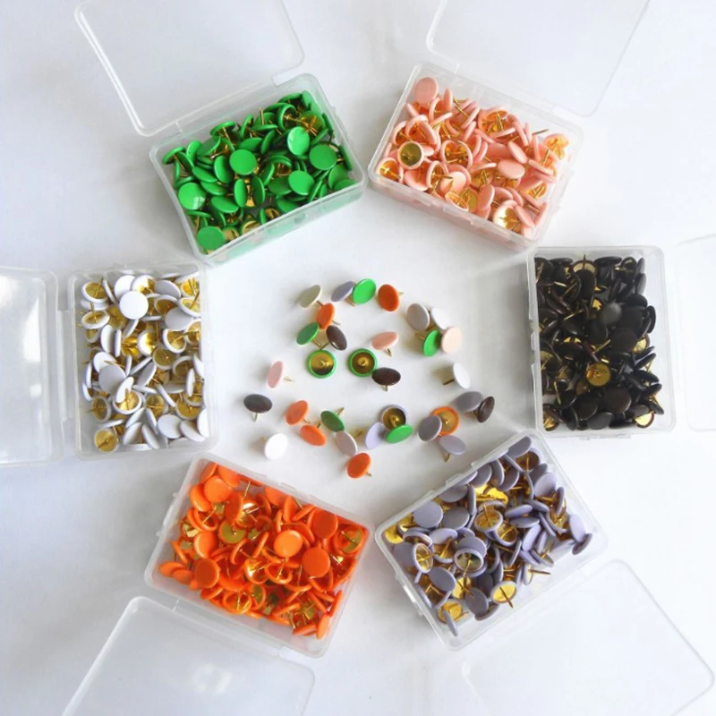 Home Office Drawing Pins Pushpin Thumbtack Cork Board Photo Wall Map Markers 100pcs