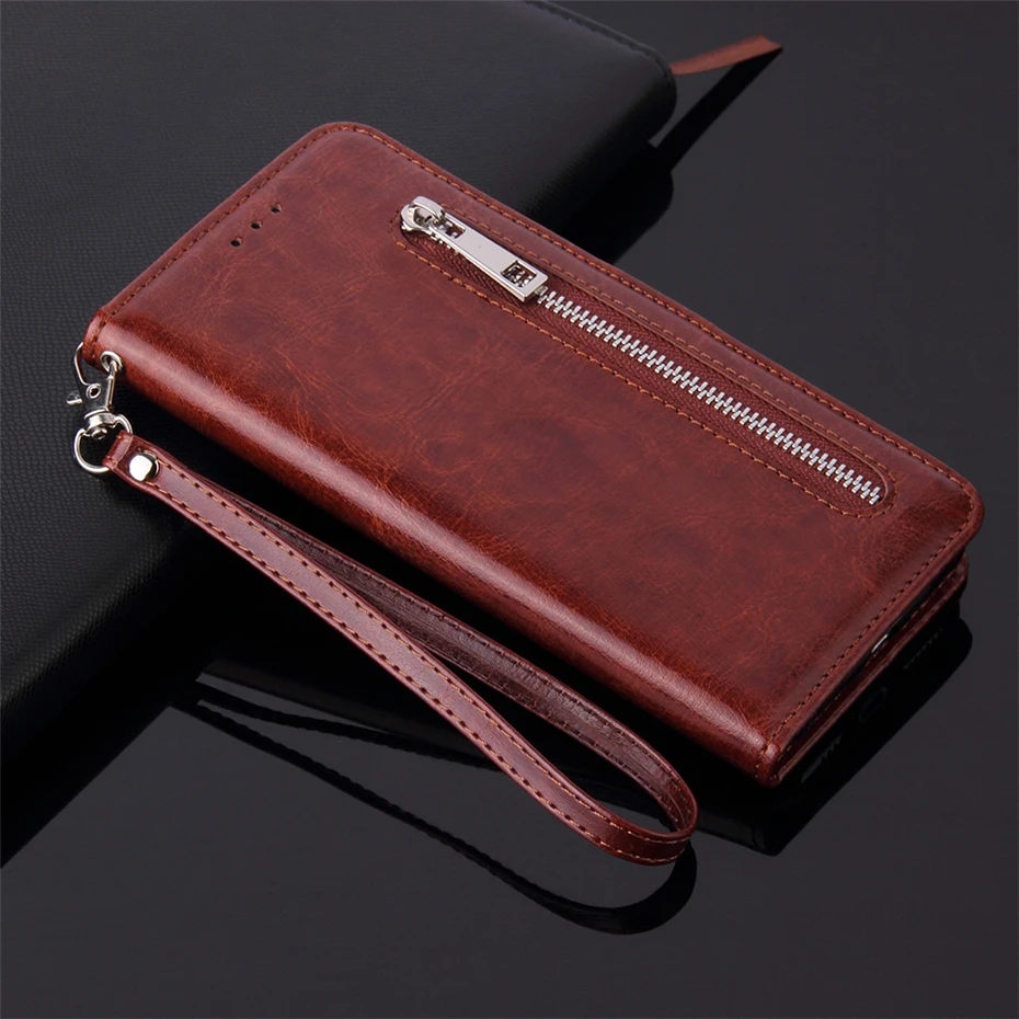 

Business PU Leather Case For iphone 7 8 6S Plus XR X XS Max Flip Wallet Case For iphone 7 Case Phone