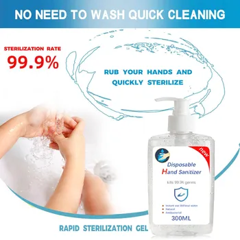

2020 No Clean Waterless Hand Gel Disposable Hand Sanitizer Long-Lasting Speed Dry Hand Lotion Disposable 300ML dropshipping