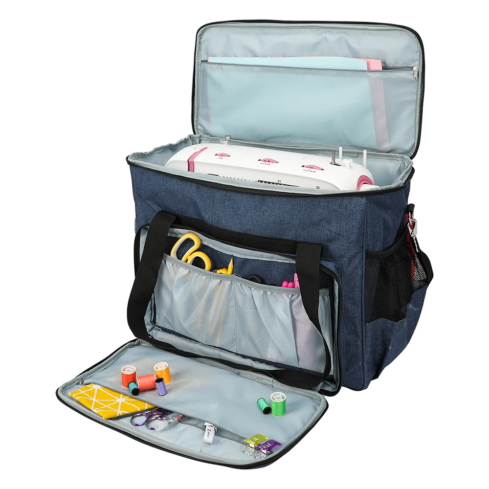 Sewing Storage Bags Quilted Machine Dust Cover Pockets Most Standard Singer Brother Machines Household Sewing Tool Storage Bag