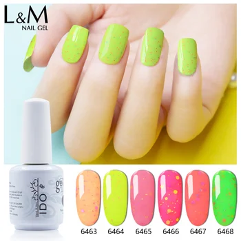 

3 Pcs IDO Polish Cheese Candy Gel Nail Polish Soak Off UV LED Nail Art Base Top Coat New Gelpolish 15 ML Salon Color