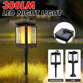 

Flame Lamp 5V 300 Luminous Flux Solar Power Effect LED Bulb Light Energy-saving High-brightness Plastic Garden Yard Decoration