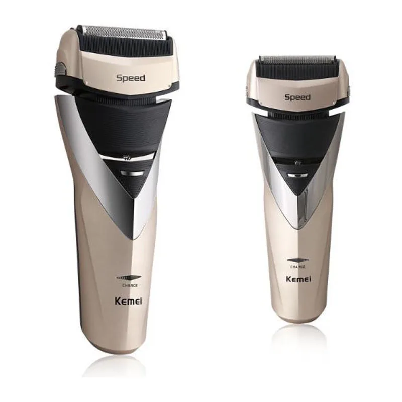 Электробритва Kemei KM-8102 электрическая Мужская бритва триммер для бороды тройное лезвие 3d Двойная плавающая головка Водонепроницаемая перезаряжаемая
