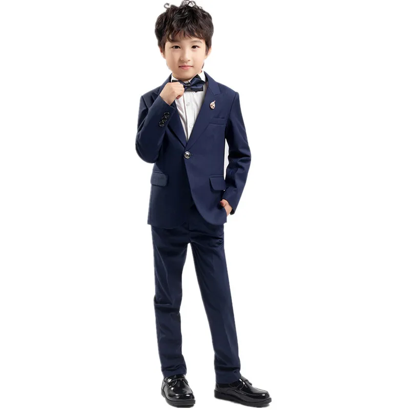 

Baby Boy Wedding Suits Formal Gentleman Tuxedo Infant Birthday Party Casual Fashion Outfit 3-PCS Set Jacket+Pants+Vest