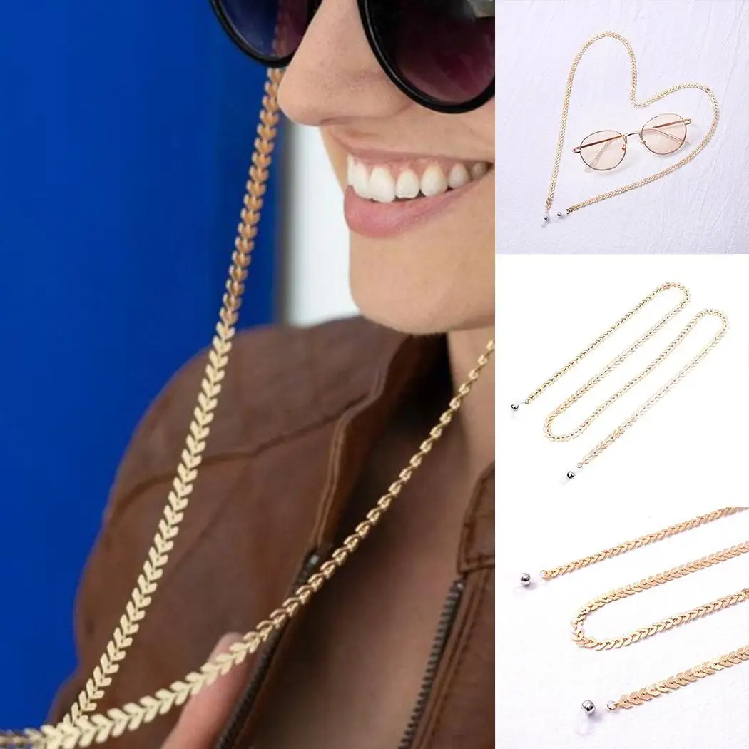 

Glasses Alloy Chain Eyewear Accessories Women Eyeglass Sunglasses Daily Gold Lanyard