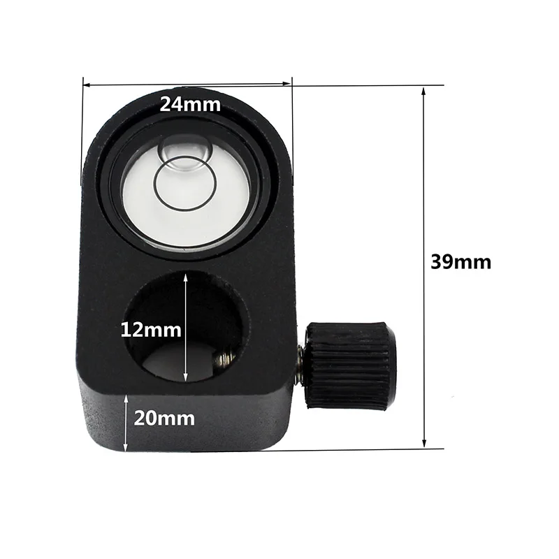 블랙 미니 스피릿 레벨 버블 세트, 작은 프리즘, 토탈 스테이션 직경 1.5cm 폴, 1 개