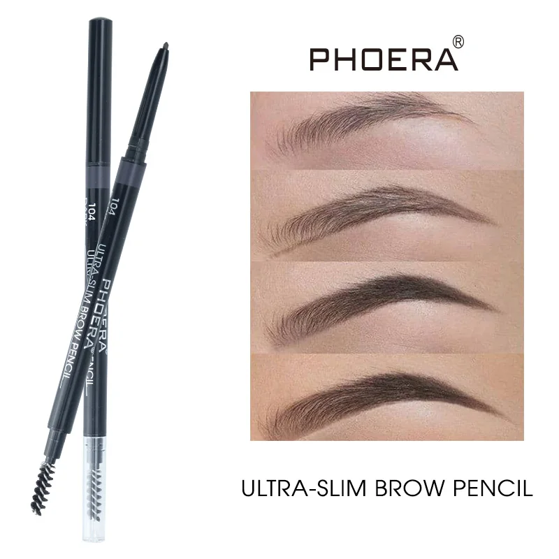 

1 Pcs Double Headed Eyebrow Pencil Waterproof Long Lasting No Blooming Black Eye Brow Pen Natural Tatoo Makeup Tint TSLM2