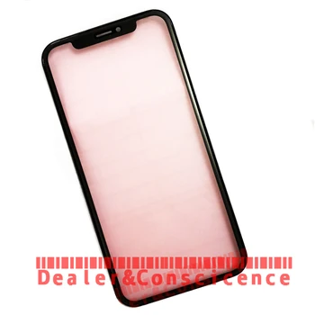 

10Pcs (Checked) For iPhone XR Front Glass Touch Screen Outer Panel Lens with Pressed Frame Bezel together Replacement