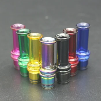 

Stainless Steel Vape Mouthpie 810 Drip Tip with Long Straight Glass Tube for e-Cigarette Vaporizer Atomizer