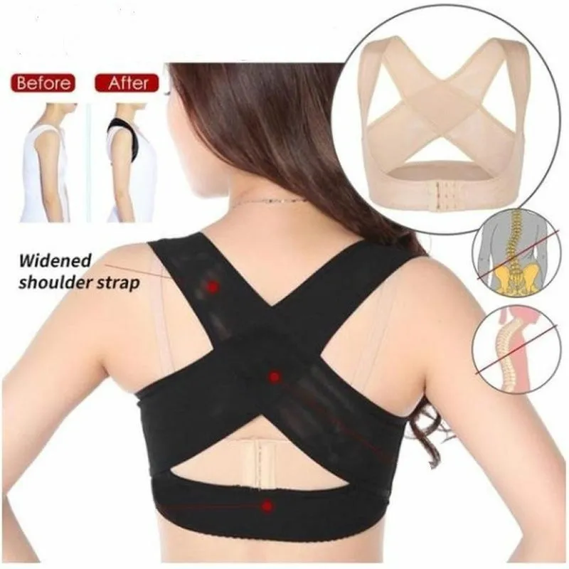 

Posture Corrector Adjustable Women Back Support Belt Orthotics Posture Correction Brace Rectify Posture Corset Shoulder Posture