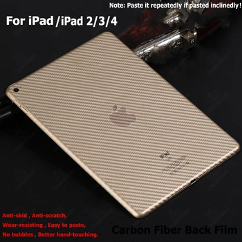 

Anti-fingerprint Carbon Fiber Back Film For IPad 2 Air Pro 9.7 inch 2017 3 4 5 6 7 Tablet Protective Translucent Soft Protector