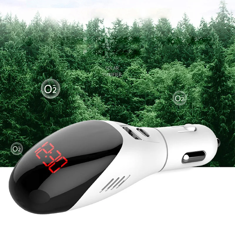 

Car Air Purifier 12V QC3.0 Lntelligent Fast Charger Smoke and Dust Removal, Environmental Protection and Hea
