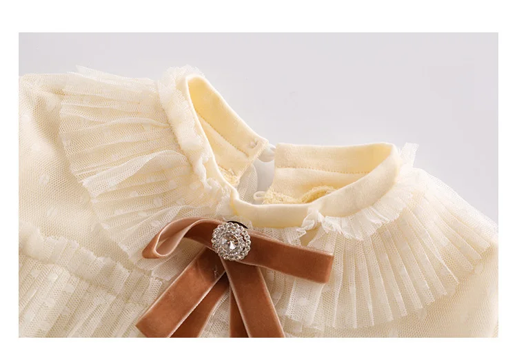 2020 Spring Pink Layered Mesh Long Sleeve Dress Big Girls Luxury White Lace Dresses Teenagers School Clothes 5 6 8 9 10 12 Years (7)