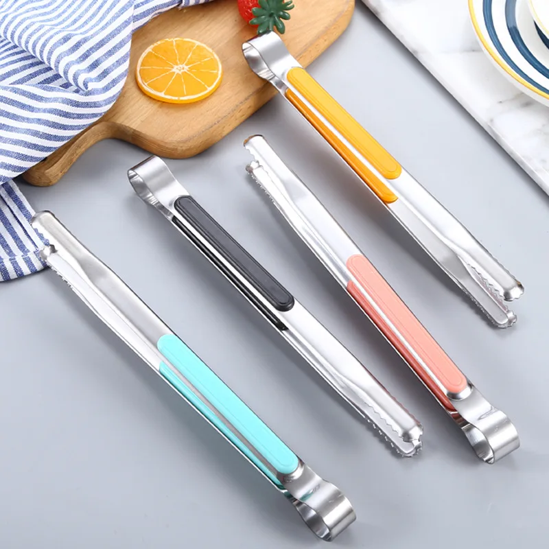Korean stainless steel barbecue tongs kitchen tools steak barbecue tongs buffet food bread