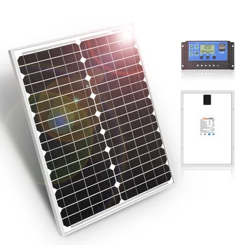 

DOKIO Solar Panel 20W + 10A 12V/24V Solar Controller With USB Interface 12V Portable monocrystal Solar Panel For Mobile Phone