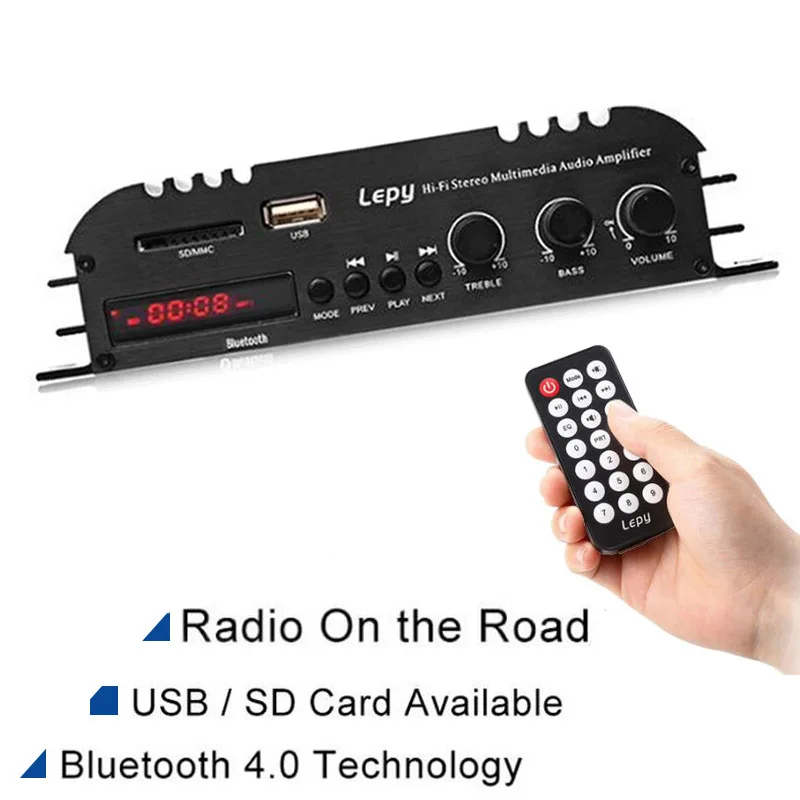 Bluetooth мини усилитель цифровой плеер HIFI стерео аудио Мощность 2CH 45 Вт домашний