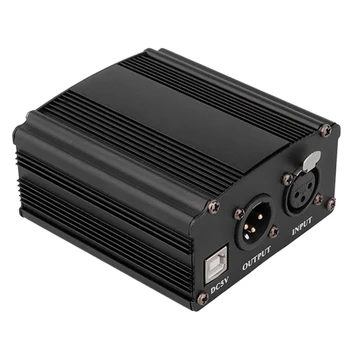 

Phantom Power Supply, USB Power Supply, Large Diaphragm Condenser Microphone, General Sound Card 48V Power Supply
