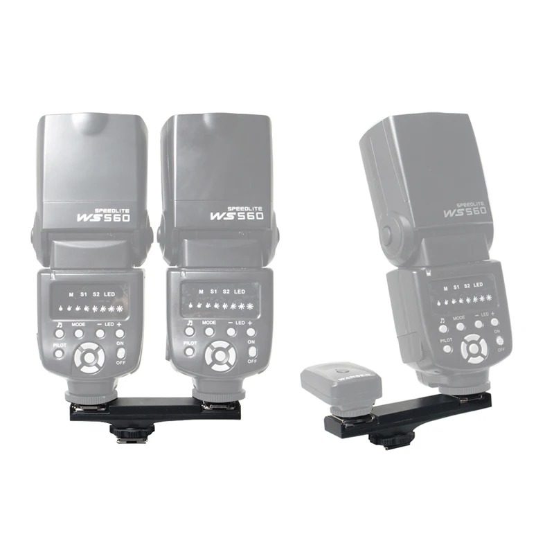 Двойная Вспышка Горячий башмак ttl Off camera Speedlite синхронизация шнур кронштейн для