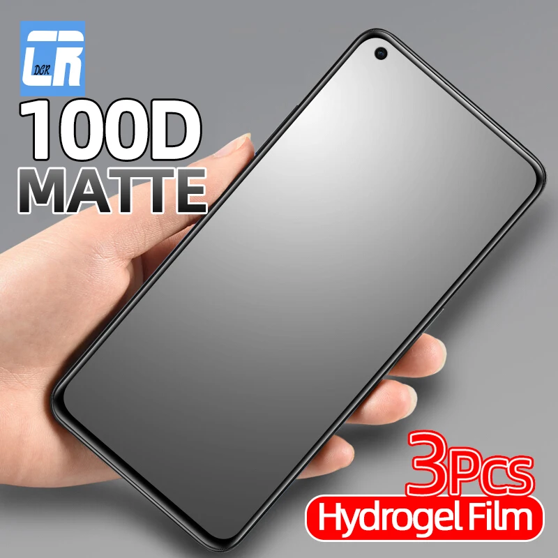 

1-3Pcs Anti-fingerprint Matte Hydrogel Film for OPPO A72 A52 A9 2020 Realme GT2 8 X7 7 6 X50 Pro X3 Q Screen Protector Not Glass