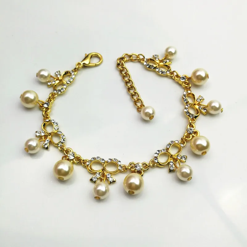 Собачий жемчуг ожерелье ювелирные изделия кошачий Собачий Ошейник Bling ожерелье для домашних животных для маленьких кошек собаки чихуахуа аксессуары ювелирный кристалл жемчуг - Цвет: AS PICTURE