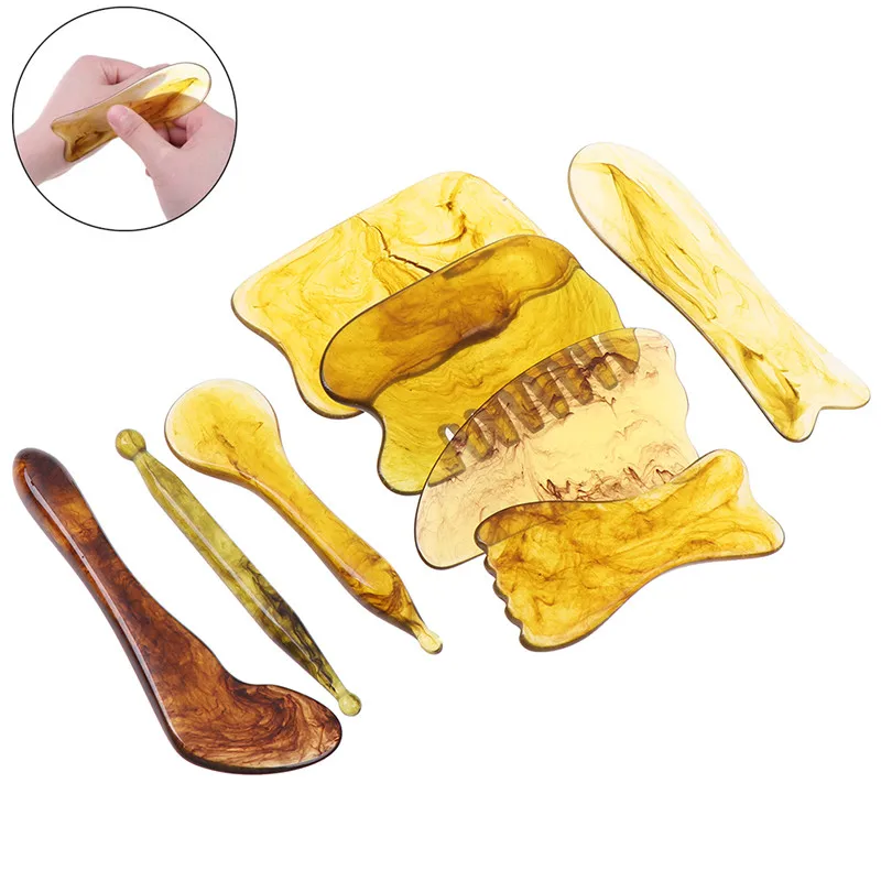 1PC Aventurine Natural Resin Guasha Massage Sticks Tool SPA Therapy