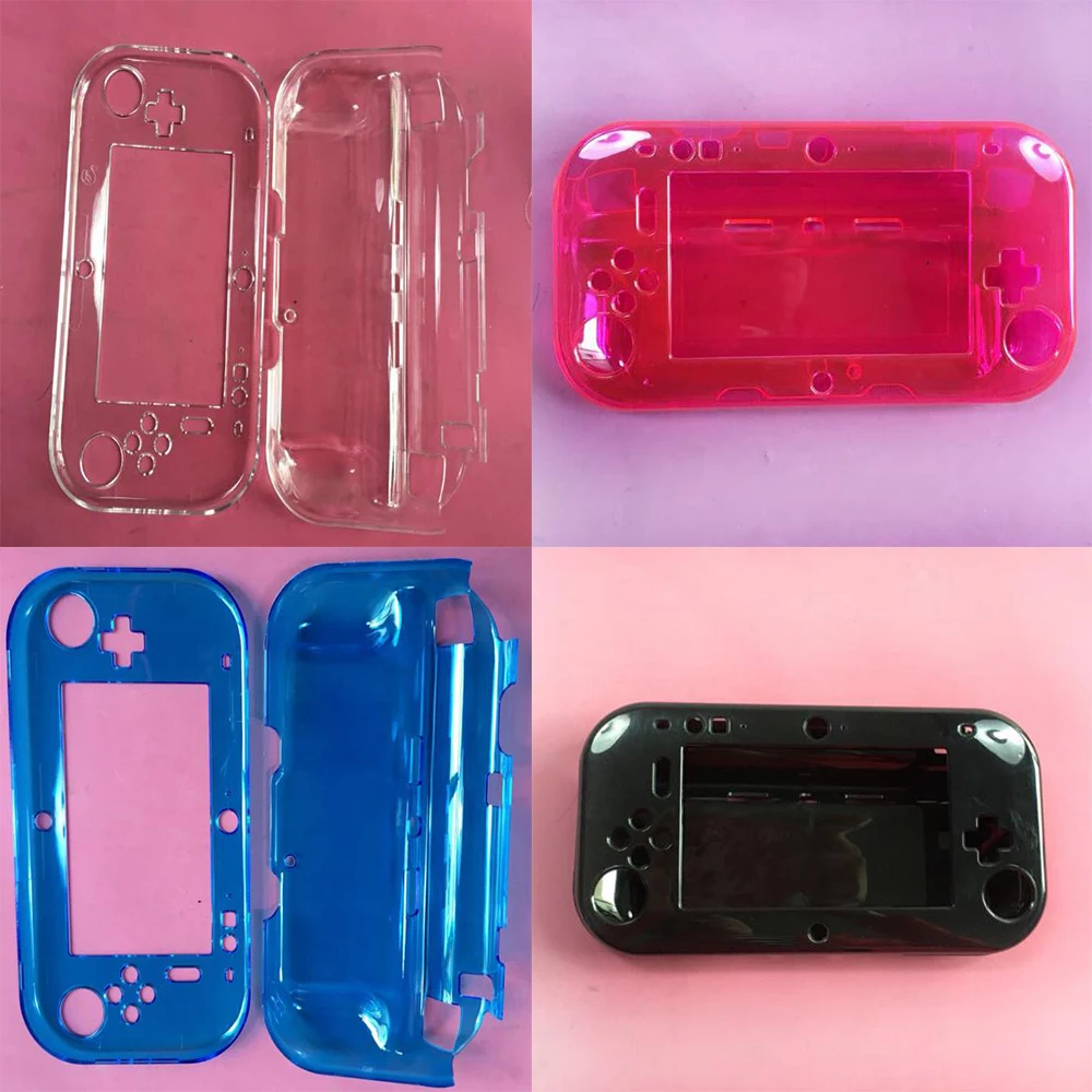 Coque de protection en cristal transparent, coque souple, compatible avec  Nintendo Wii U, manette de jeu Wprospects U, coque PC, accessoires de jeu