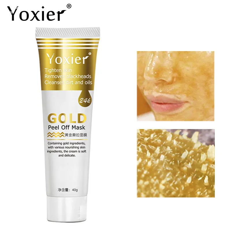 

Peeling Mask Remove Blackheads Moisturizing Nourish Brighten Firming Anti-oxidation Acne Treatment Gold Vitamin E Skin Care 40g