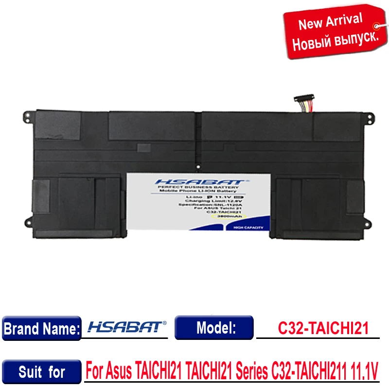 HSABAT C32 TAICHI21 3800mAh аккумулятор для ноутбука ASUS ультрабук TAICHI 21 батареи|Аккумуляторы