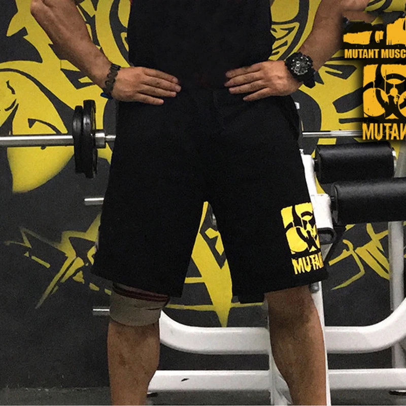 YEMEKE, мужские шорты, летние, черные, повседневные, для фитнеса, тренажерного зала, бодибилдинга, бега, тренировочная одежда, быстросохнущие Компрессионные шорты для мужчин