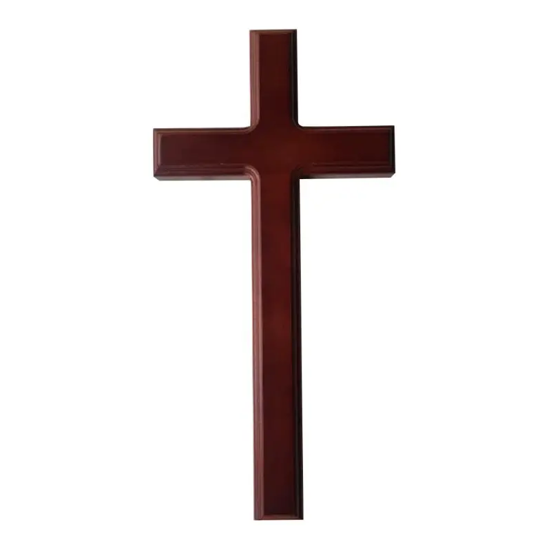 

32cm Wooden Jesus Christ Cross Wall Mounted Church Religious Prayer Hanging Ornament Home Decoration