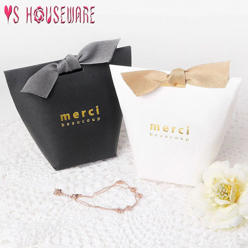 1 шт. черно белая сумка для конфет|Подарочные сумки и упаковка| |