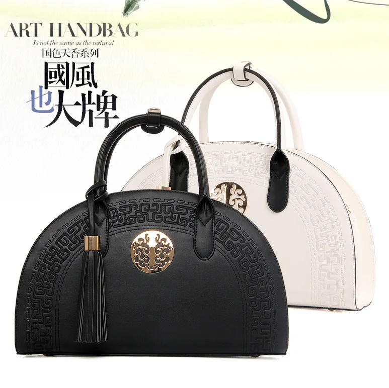 

WOMEN'S Bag 2016 Spring And Summer New Style Cool Bag Bridal Bag Hand Shoulder Semicircle Tassel Bag Wedding WOMEN'S Bag Ethnic-