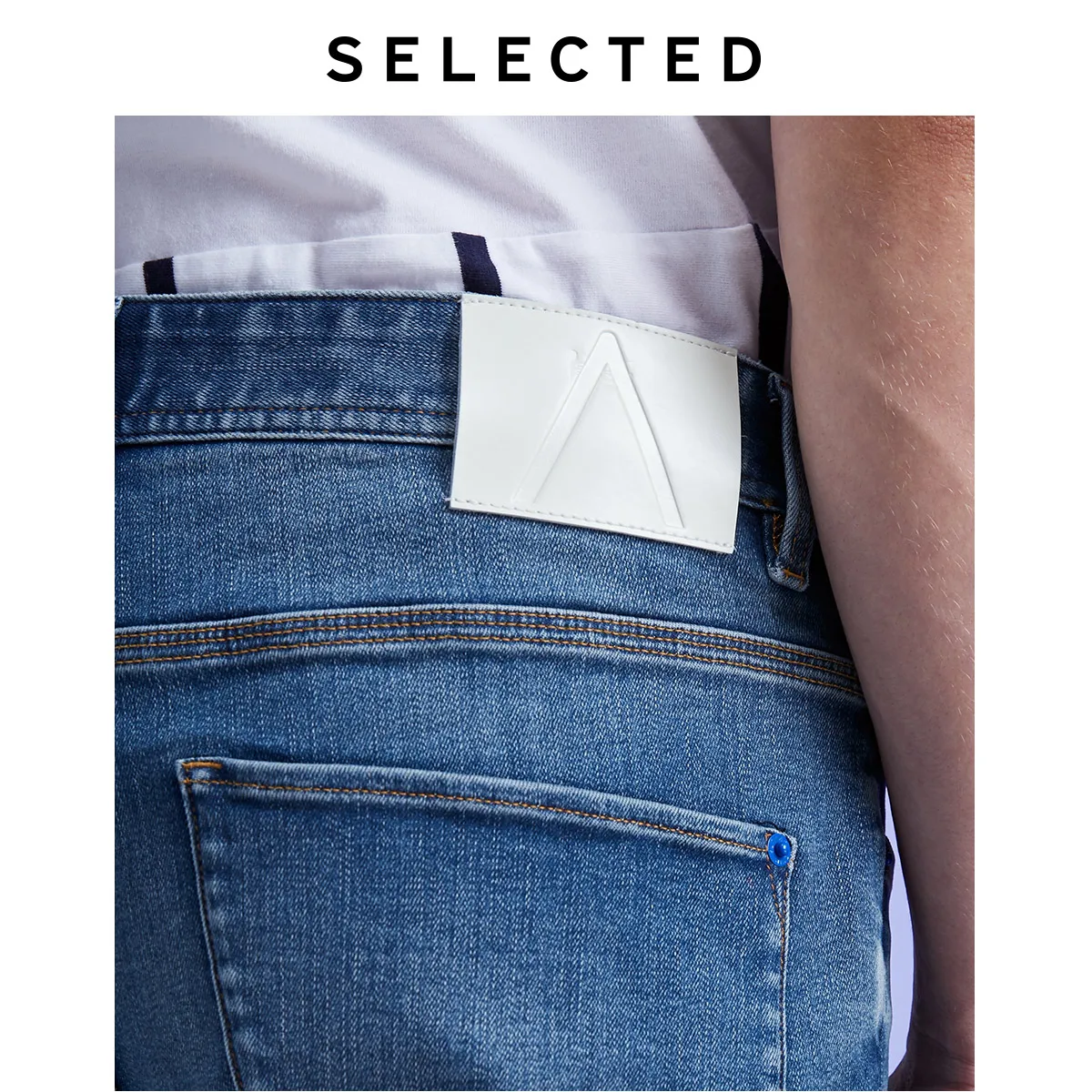 80% OFF SELECTED Men's Slim Fit Denim Pants Stretch Cotton-blend Slim Fit Jeans LAB|419432523