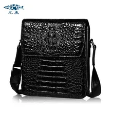 

yuanyu new Thailand crocodile Single shoulder bag Vertical section men crocodile bag business men Genuine leather bag