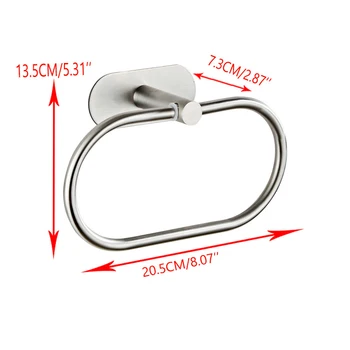 

Bathroom Towel Bar Set Organizer Holder Silver Hotel Stainless Steel Bath Accessories Hardware