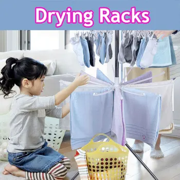 

Drying Rack White/Pink Home Supply Ornament Hanger Shelf 3 Layer Stainless Steel Holder Device Tools Household Foldable
