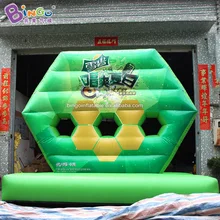 Сильный Материал надувной футбол стрельба игры/3,8x1,9x3,3 метров зеленая Дротика доска футбол игрушка снаружи спортивные игрушки