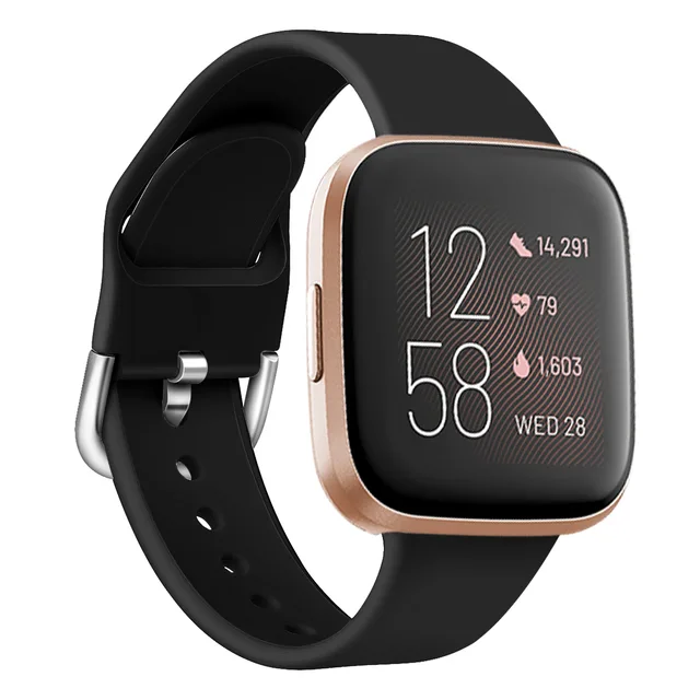 Replacement Watch Band For Original Fitbit Versa 2 Strap Soft Silicone  Waterproof Wrist Accessories Correa For Fitbit Versa 2 - Watchbands -  AliExpress