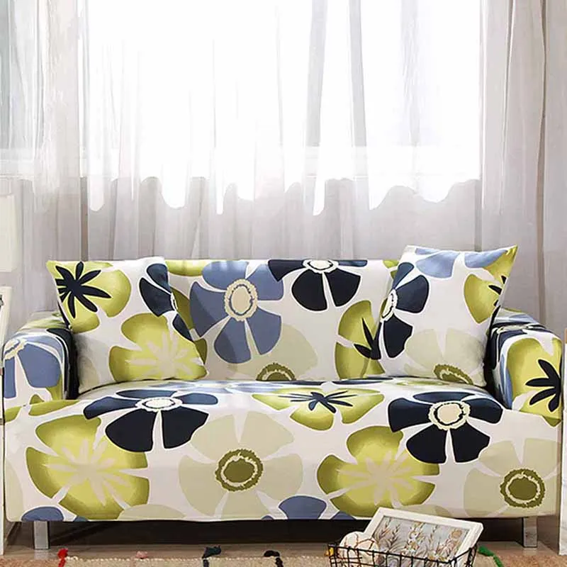 Elasticity Stretch Sofa Cover All-inclusive Sofa Slipcovers Printed Love Couch Cover Home Furniture Protector 1/2/3/4 Seater
