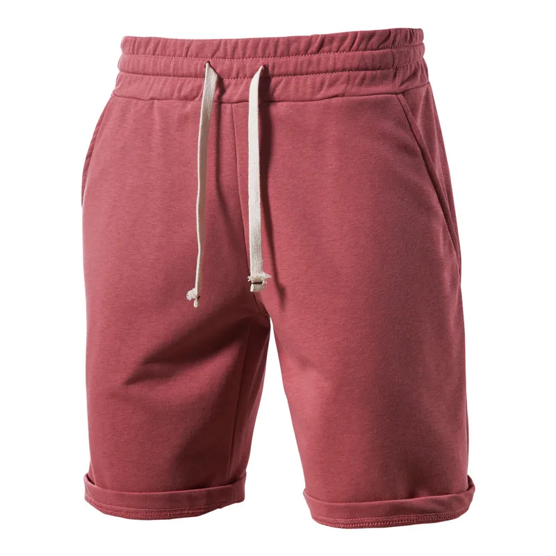 NEGIZBER-pantalones cortos de algodón 100% para hombre, Shorts deportivos para correr, informales, para verano