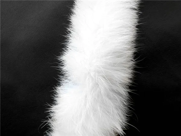 2024 100% Natural Real Thicken Rabbit Fur Trim Clothes Accessories Genuine Fur Strips For sweater Coat Hood Hat Diy Fluffy Trims 4