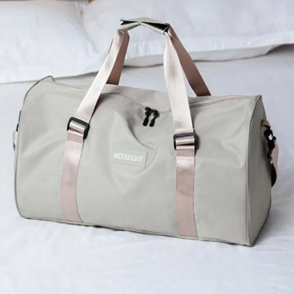 Beige Size Small Многофункциональная дорожная сумка для отдыха, новая спортивная сумка для фитнеса, для плавания, для влажного и сухого отделения, сумка на плечо для хранения, портативная дорожная сумка - Цвет: Beige Size Small