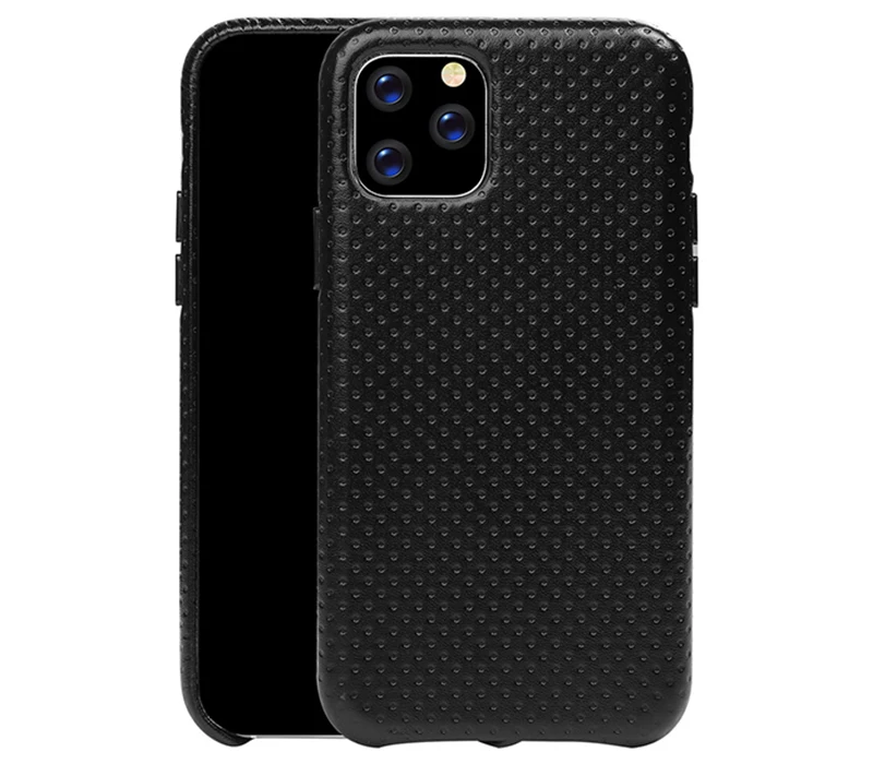 Модный чехол из натуральной кожи для iPhone 11/Pro/Max, роскошный защитный чехол на заднюю панель, чехол для iPhone 11 Pro Max, металлический чехол на кнопке